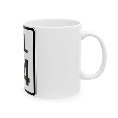 Delaware 24 1926 (Delaware) (Road Sign) White Coffee Mug - Go Mug Yourself