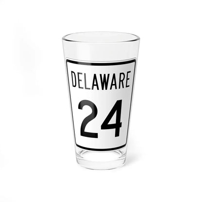 Delaware 24 1955 (Delaware) (Road Sign) Pint Glass 16oz 16oz - Go Mug Yourself