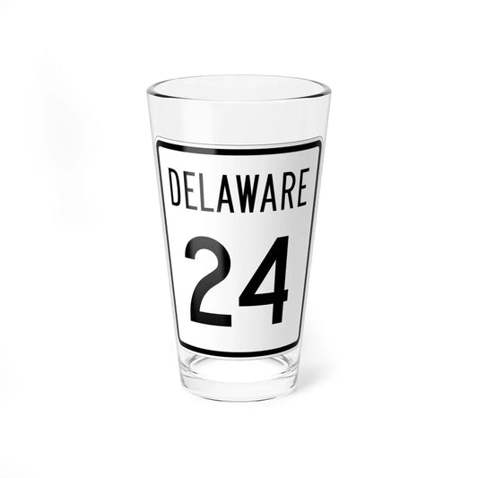 Delaware 24 1955 (Delaware) (Road Sign) Pint Glass 16oz 16oz - Go Mug Yourself