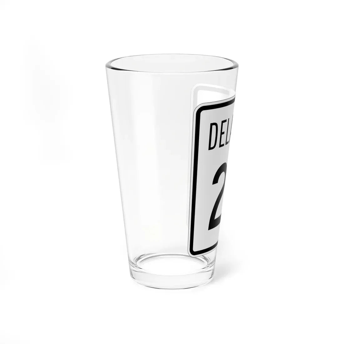 Delaware 24 1955 (Delaware) (Road Sign) Pint Glass 16oz - Go Mug Yourself