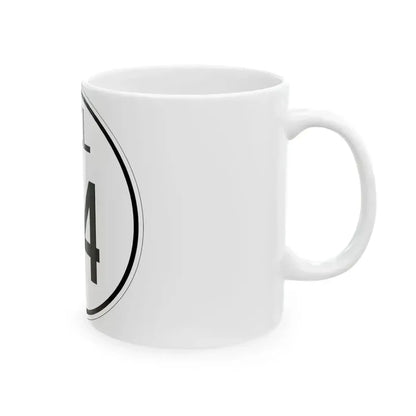 Delaware 24 1964 (Delaware) (Road Sign) White Coffee Mug - Go Mug Yourself