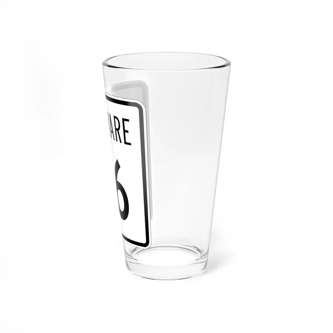 Delaware 26 1955 (Delaware) (Road Sign) Pint Glass 16oz - Go Mug Yourself