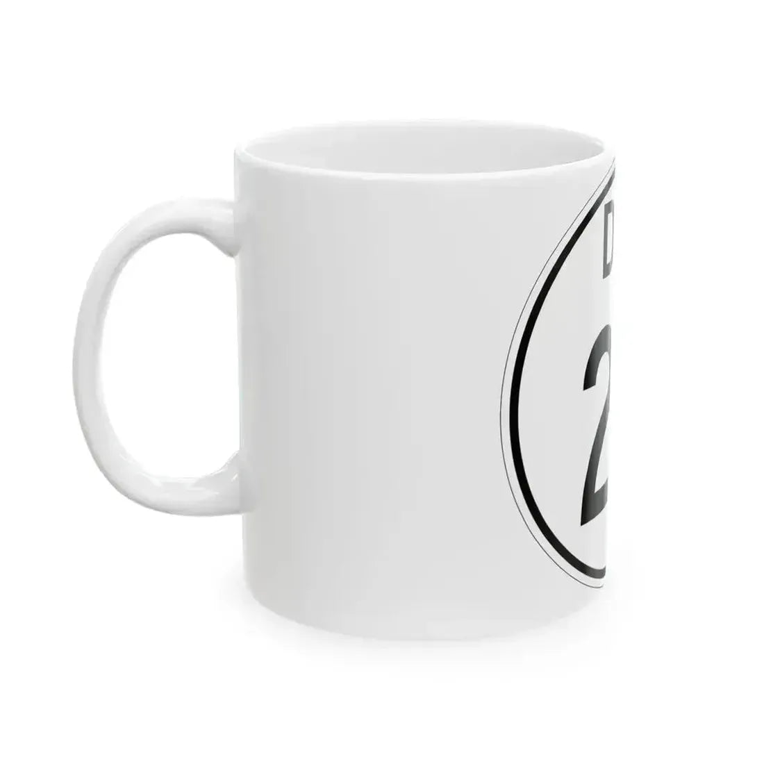 Delaware 26 1964 (Delaware) (Road Sign) White Coffee Mug - Go Mug Yourself