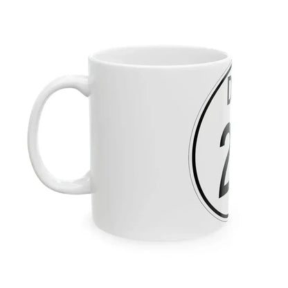 Delaware 26 1964 (Delaware) (Road Sign) White Coffee Mug - Go Mug Yourself