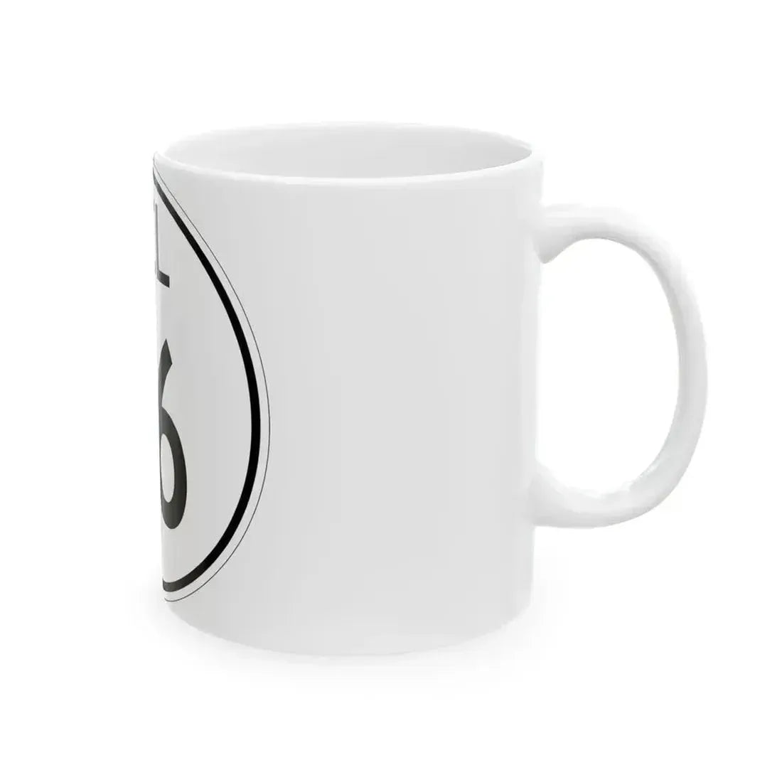 Delaware 26 1964 (Delaware) (Road Sign) White Coffee Mug - Go Mug Yourself