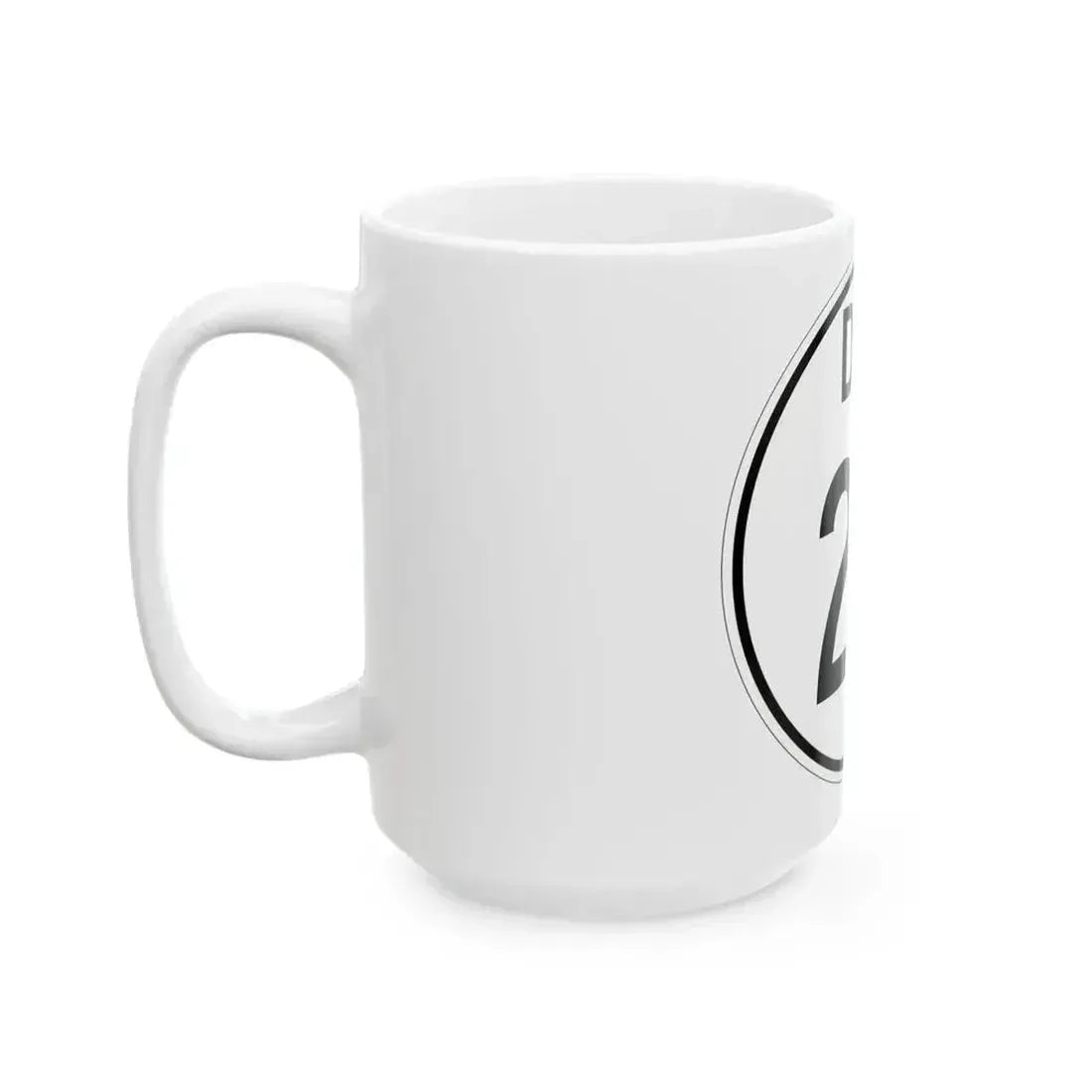 Delaware 26 1964 (Delaware) (Road Sign) White Coffee Mug - Go Mug Yourself