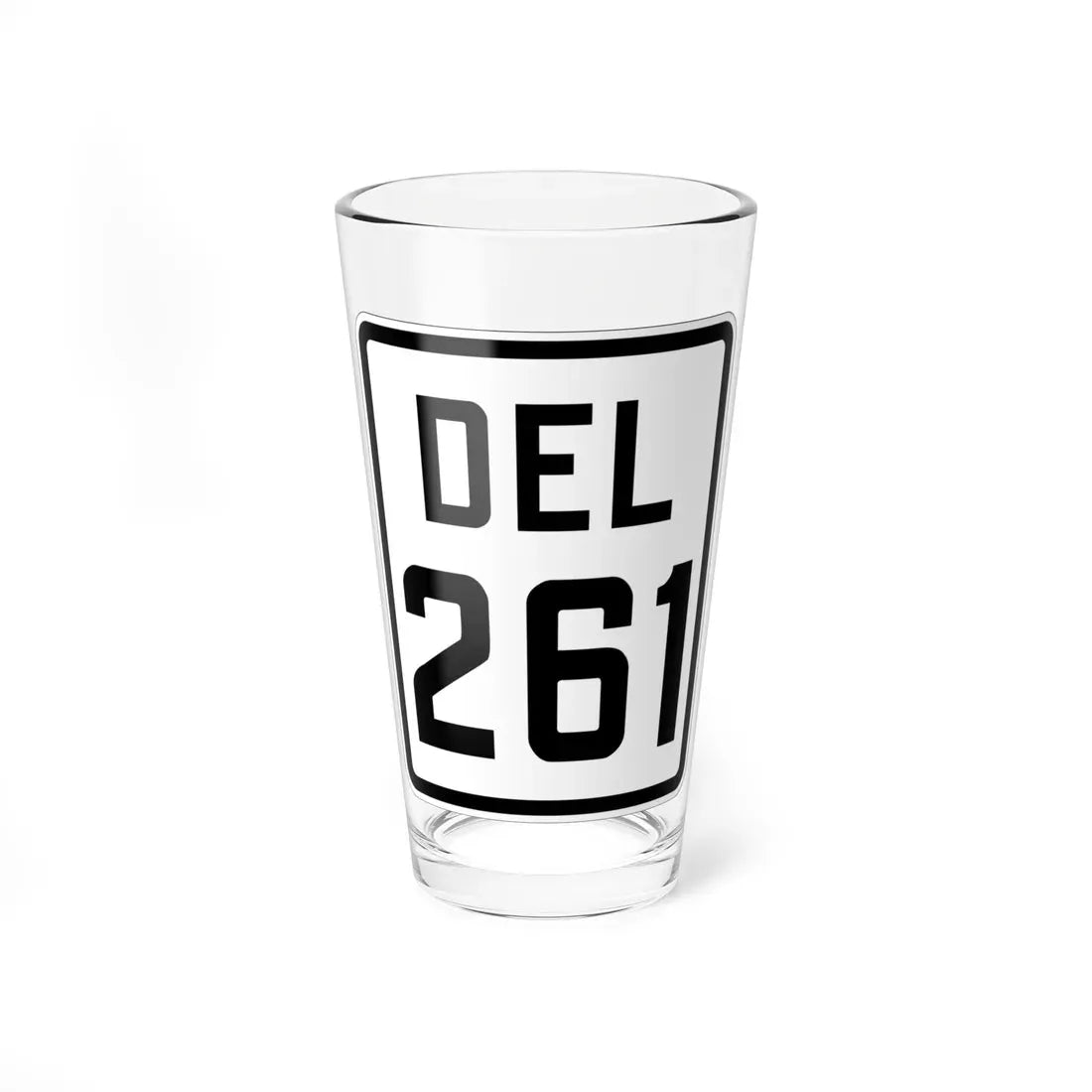 Delaware 261 1926 (Delaware) (Road Sign) Pint Glass 16oz 16oz - Go Mug Yourself