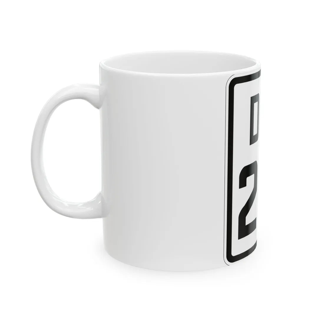 Delaware 261 1926 (Delaware) (Road Sign) White Coffee Mug - Go Mug Yourself