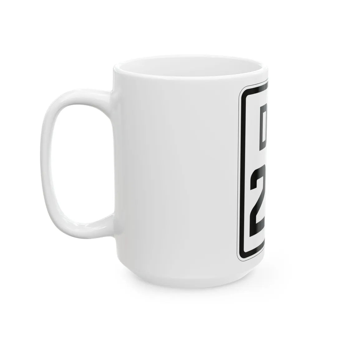 Delaware 261 1926 (Delaware) (Road Sign) White Coffee Mug - Go Mug Yourself