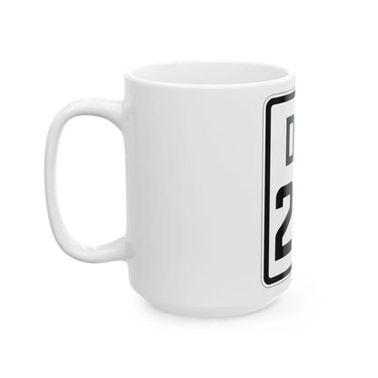 Delaware 261 1926 (Delaware) (Road Sign) White Coffee Mug - Go Mug Yourself