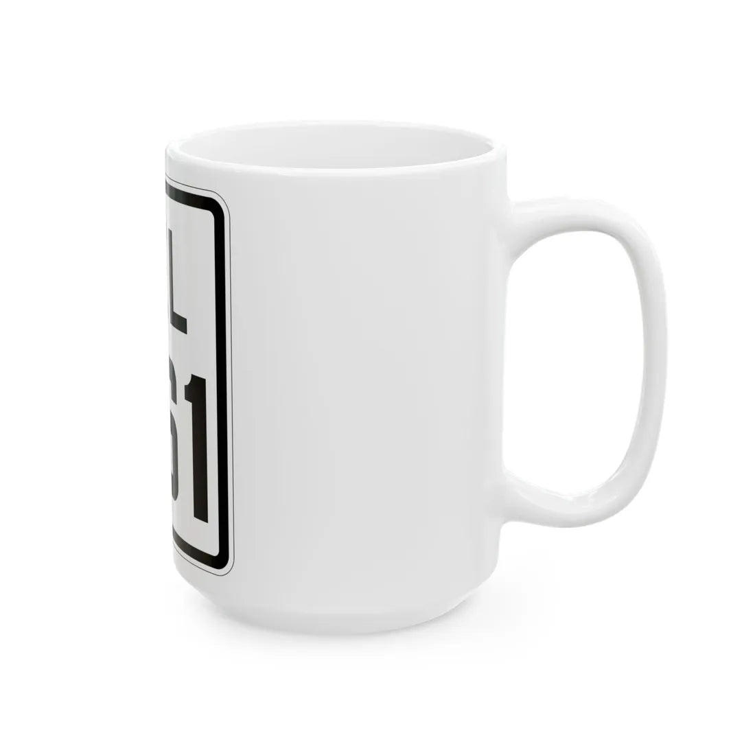 Delaware 261 1926 (Delaware) (Road Sign) White Coffee Mug - Go Mug Yourself