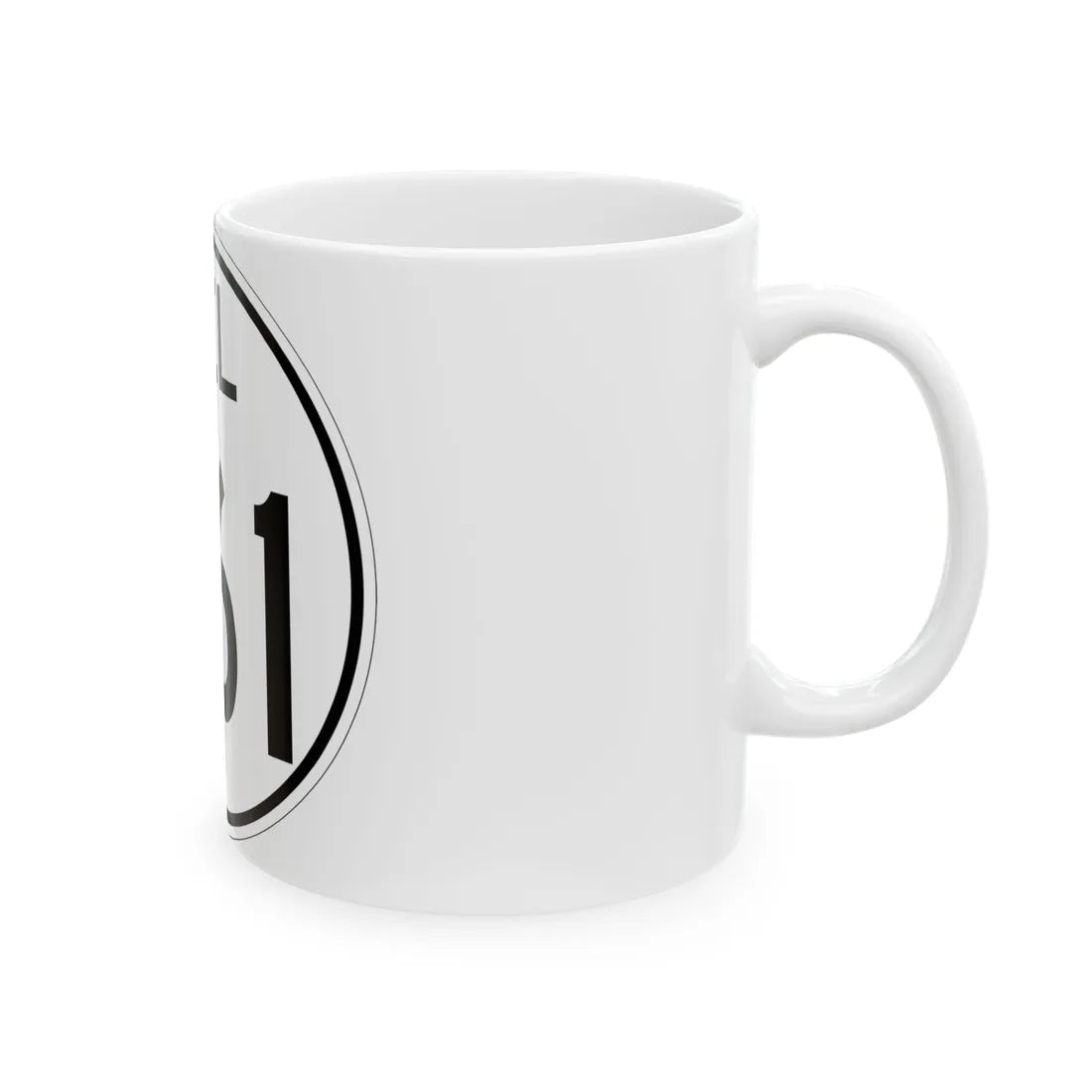Delaware 261 1964 (Delaware) (Road Sign) White Coffee Mug - Go Mug Yourself