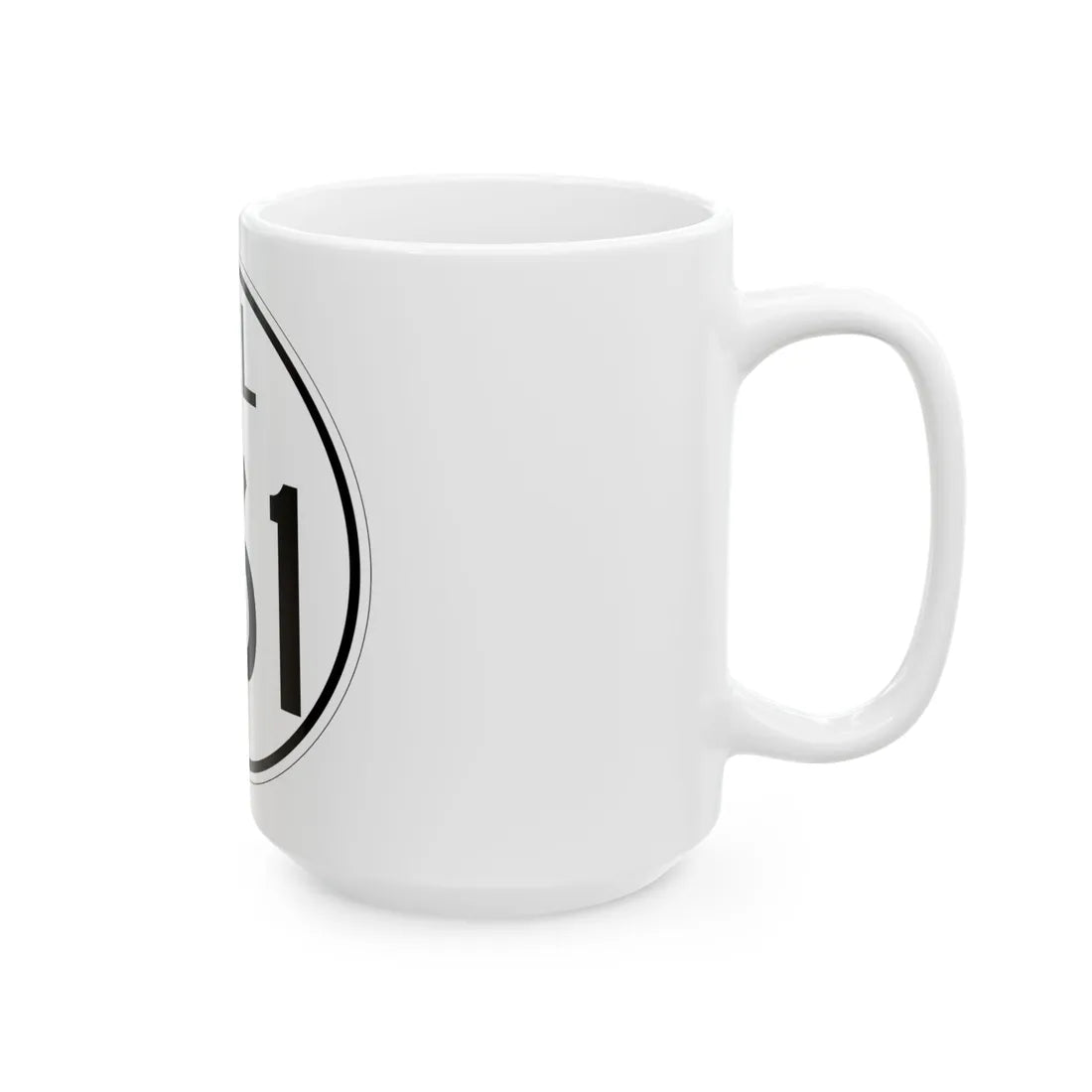 Delaware 261 1964 (Delaware) (Road Sign) White Coffee Mug - Go Mug Yourself