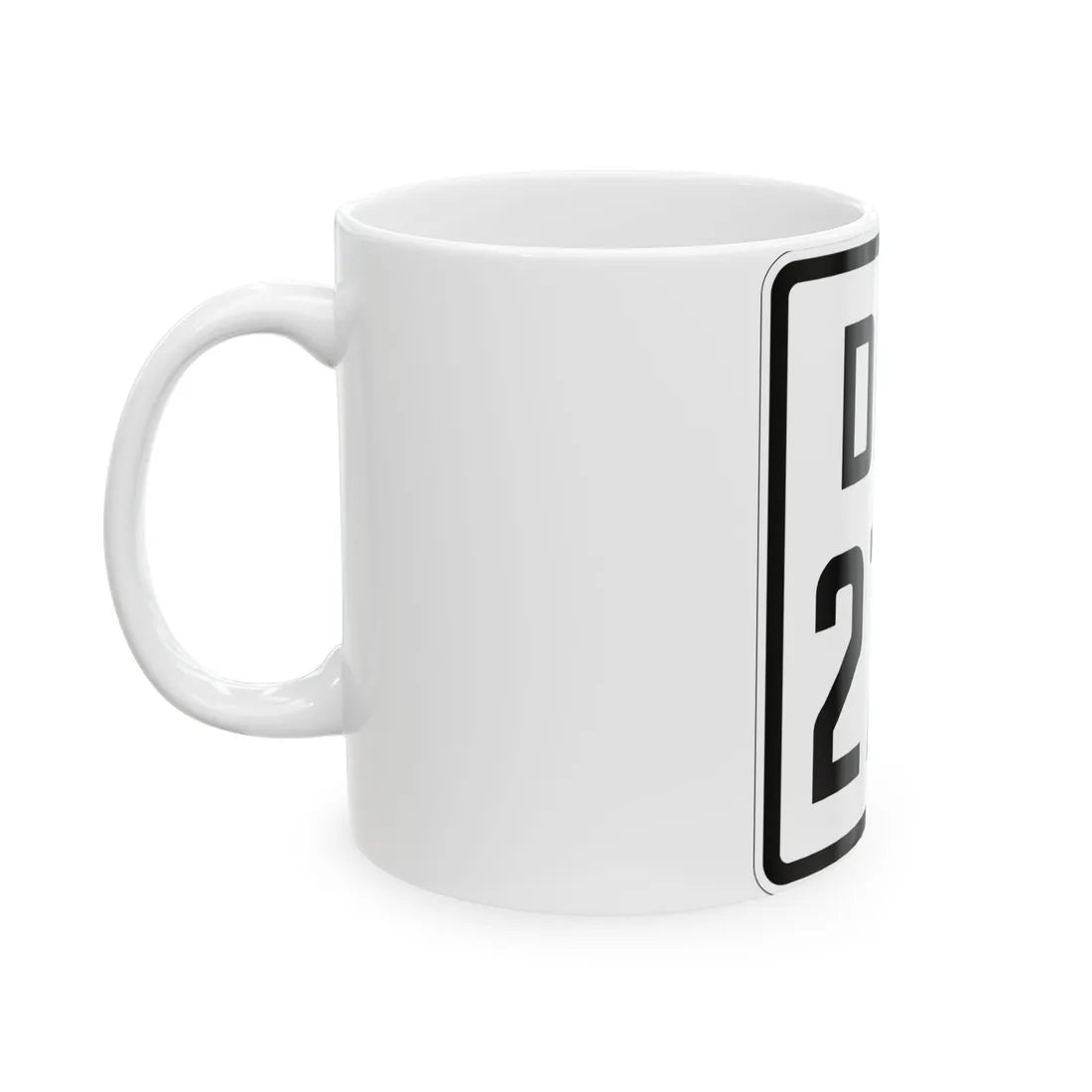 Delaware 273 1926 (Delaware) (Road Sign) White Coffee Mug - Go Mug Yourself