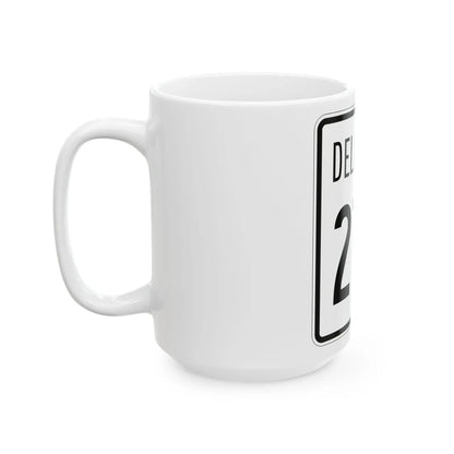 Delaware 273 1955 (Delaware) (Road Sign) White Coffee Mug - Go Mug Yourself