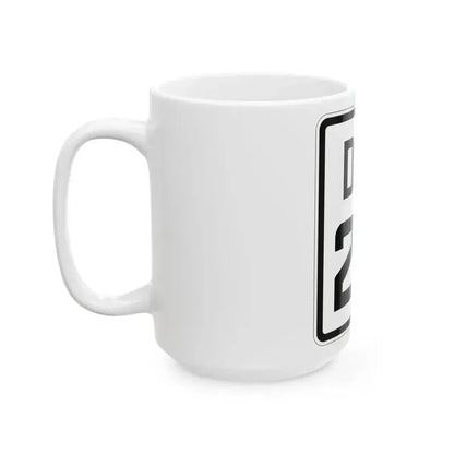 Delaware 28 1926 (Delaware) (Road Sign) White Coffee Mug - Go Mug Yourself