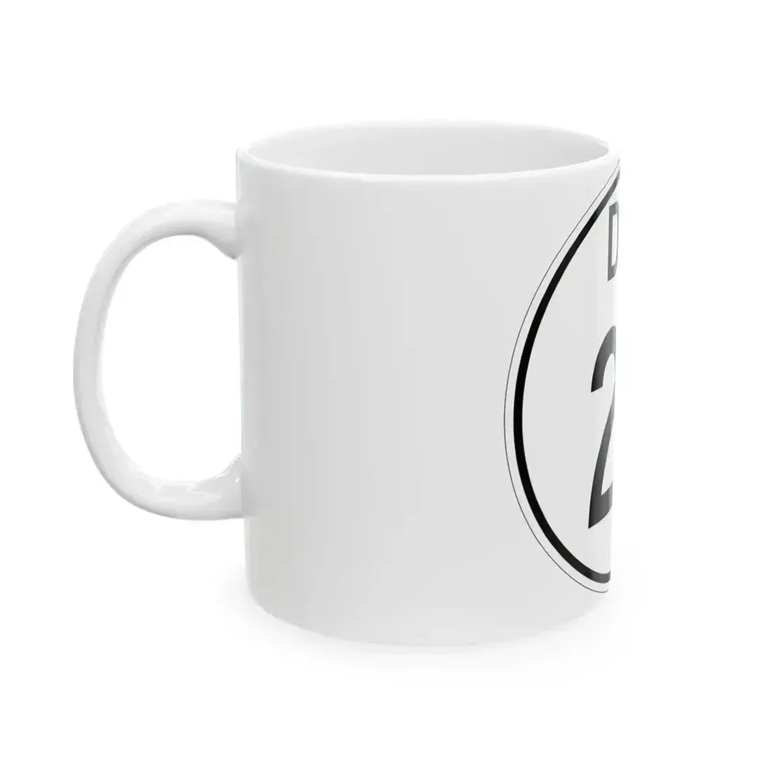 Delaware 28 1964 (Delaware) (Road Sign) White Coffee Mug - Go Mug Yourself