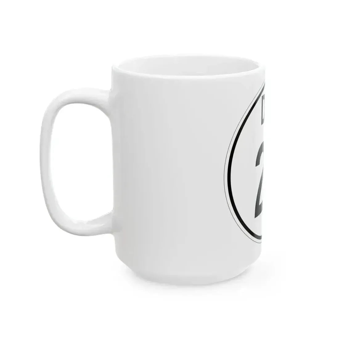 Delaware 28 1964 (Delaware) (Road Sign) White Coffee Mug - Go Mug Yourself
