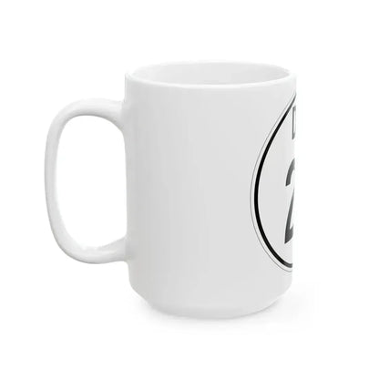 Delaware 28 1964 (Delaware) (Road Sign) White Coffee Mug - Go Mug Yourself
