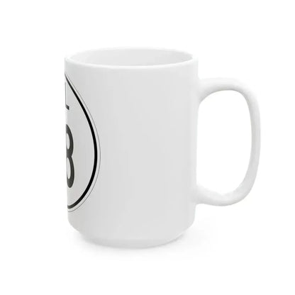 Delaware 28 1964 (Delaware) (Road Sign) White Coffee Mug - Go Mug Yourself