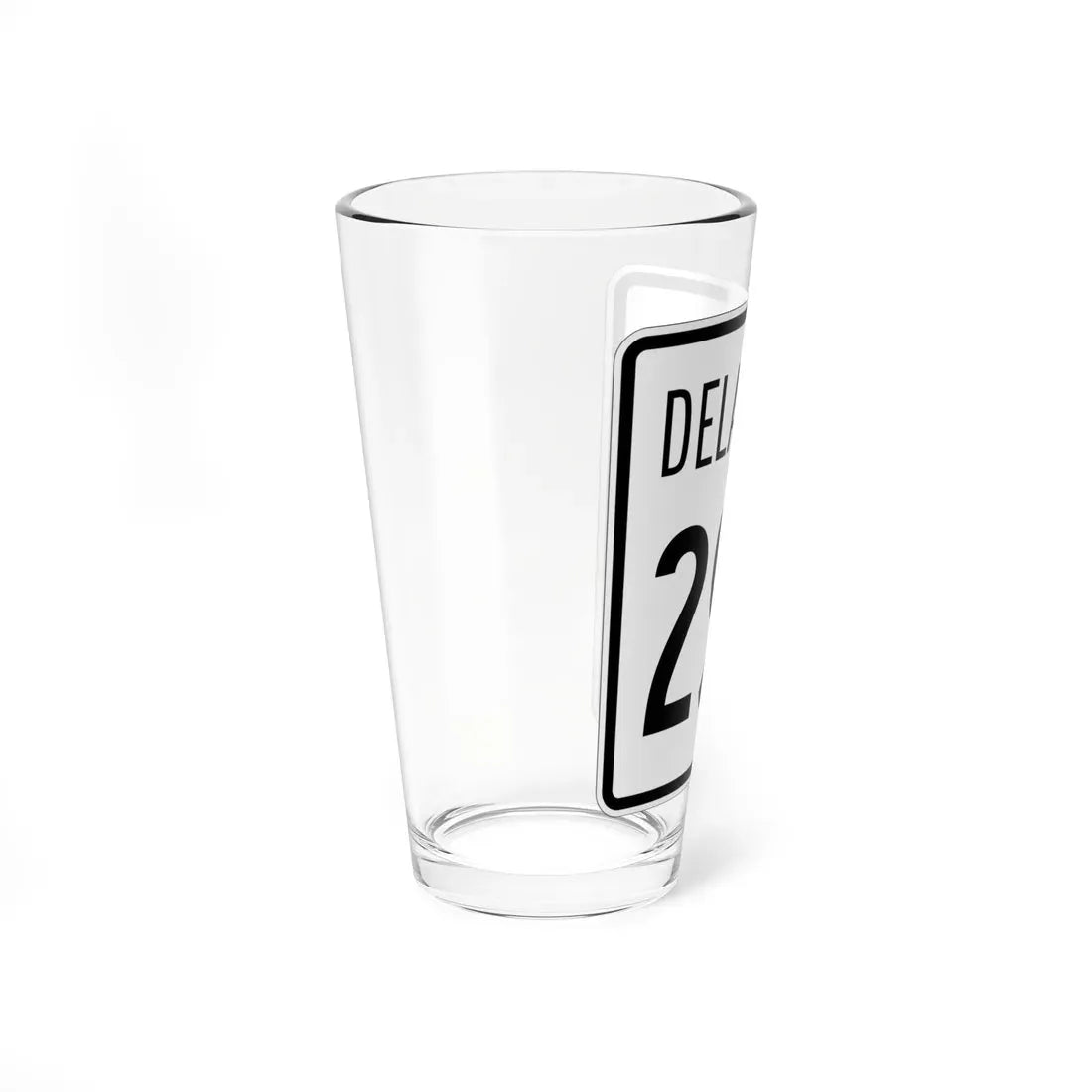 Delaware 299 1955 (Delaware) (Road Sign) Pint Glass 16oz - Go Mug Yourself