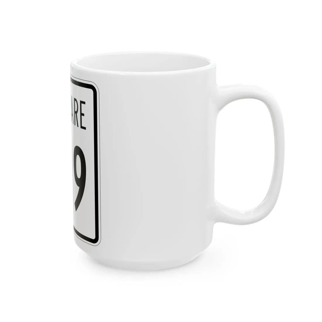 Delaware 299 1955 (Delaware) (Road Sign) White Coffee Mug - Go Mug Yourself