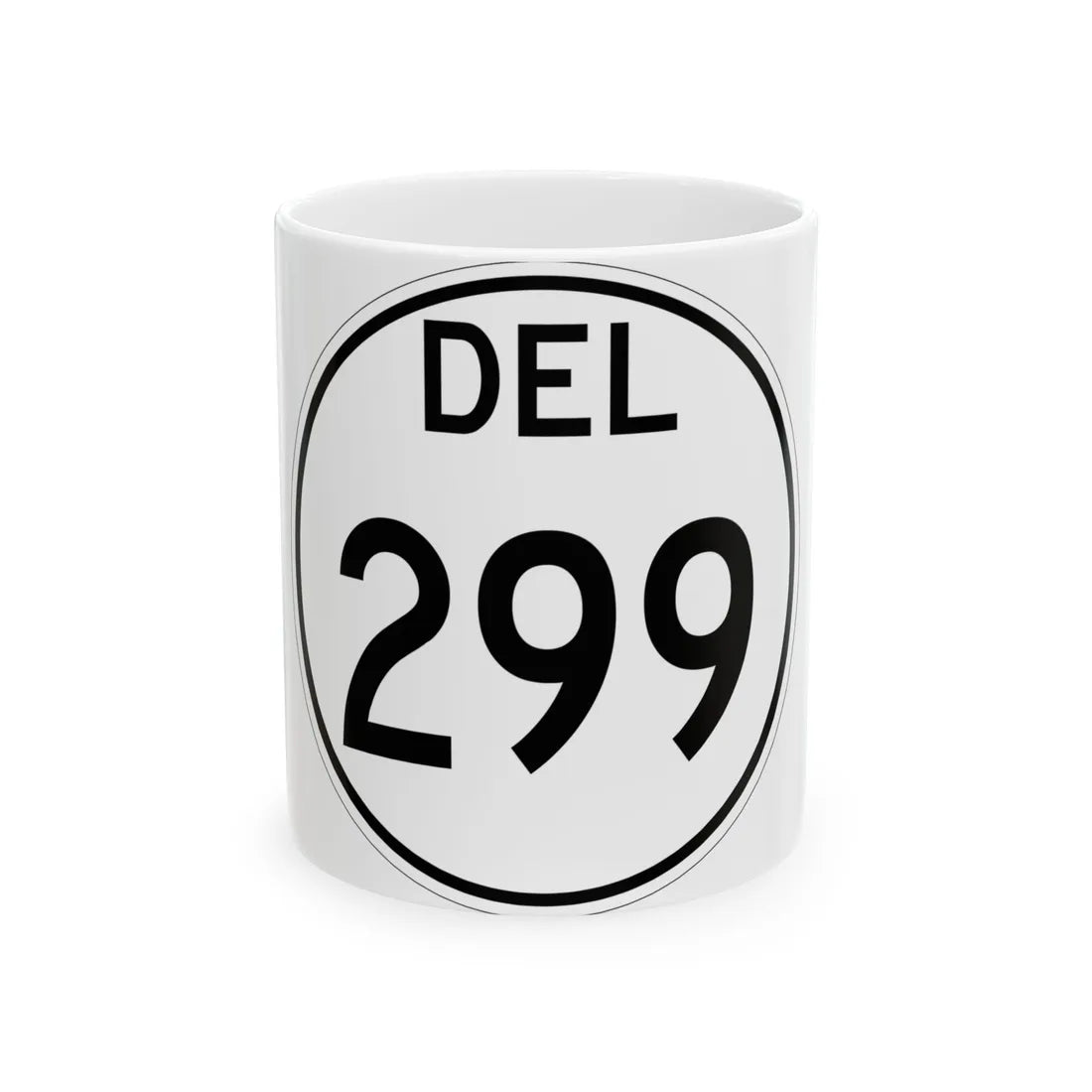 Delaware 299 1964 (Delaware) (Road Sign) White Coffee Mug 11oz - Go Mug Yourself