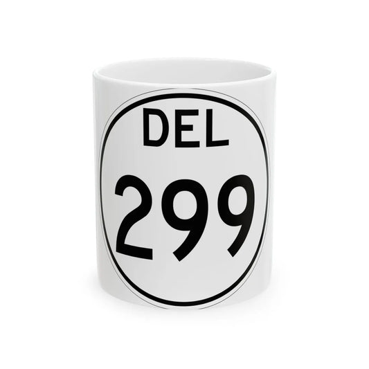 Delaware 299 1964 (Delaware) (Road Sign) White Coffee Mug 11oz - Go Mug Yourself