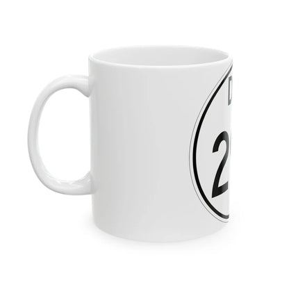 Delaware 299 1964 (Delaware) (Road Sign) White Coffee Mug - Go Mug Yourself