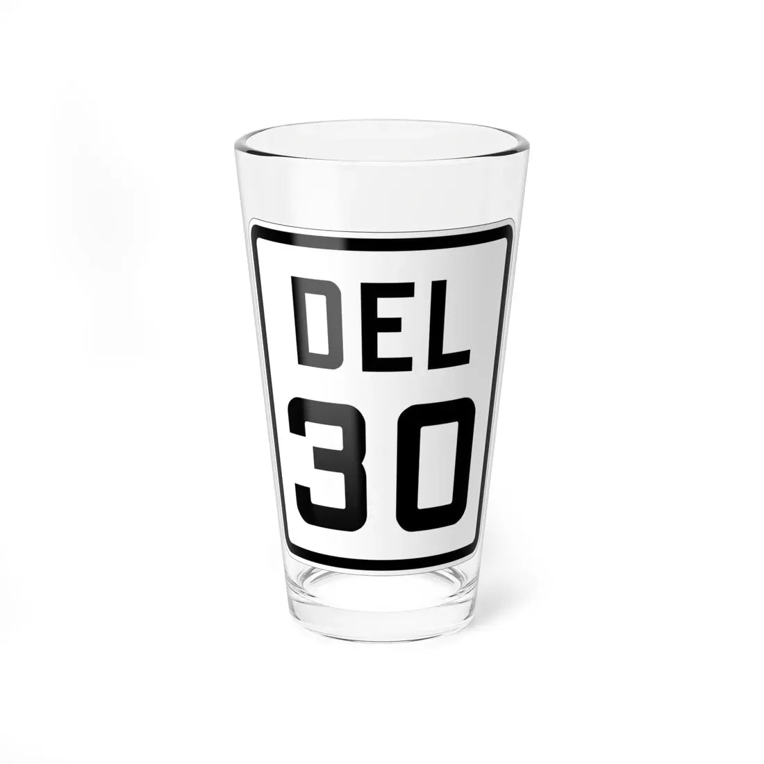 Delaware 30 1926 (Delaware) (Road Sign) Pint Glass 16oz 16oz - Go Mug Yourself