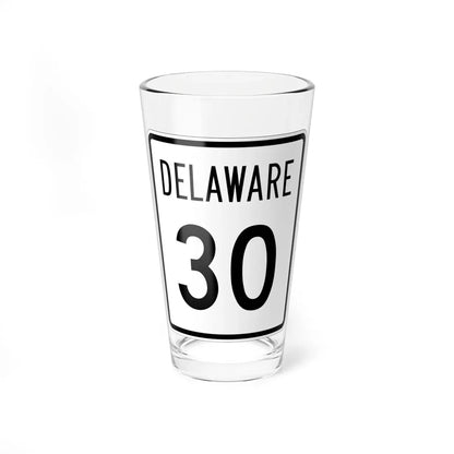 Delaware 30 1955 (Delaware) (Road Sign) Pint Glass 16oz 16oz - Go Mug Yourself