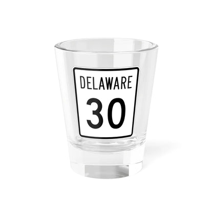 Delaware 30 1955 (Delaware) (Road Sign) Shot Glass 1.5oz 1.5oz - Go Mug Yourself