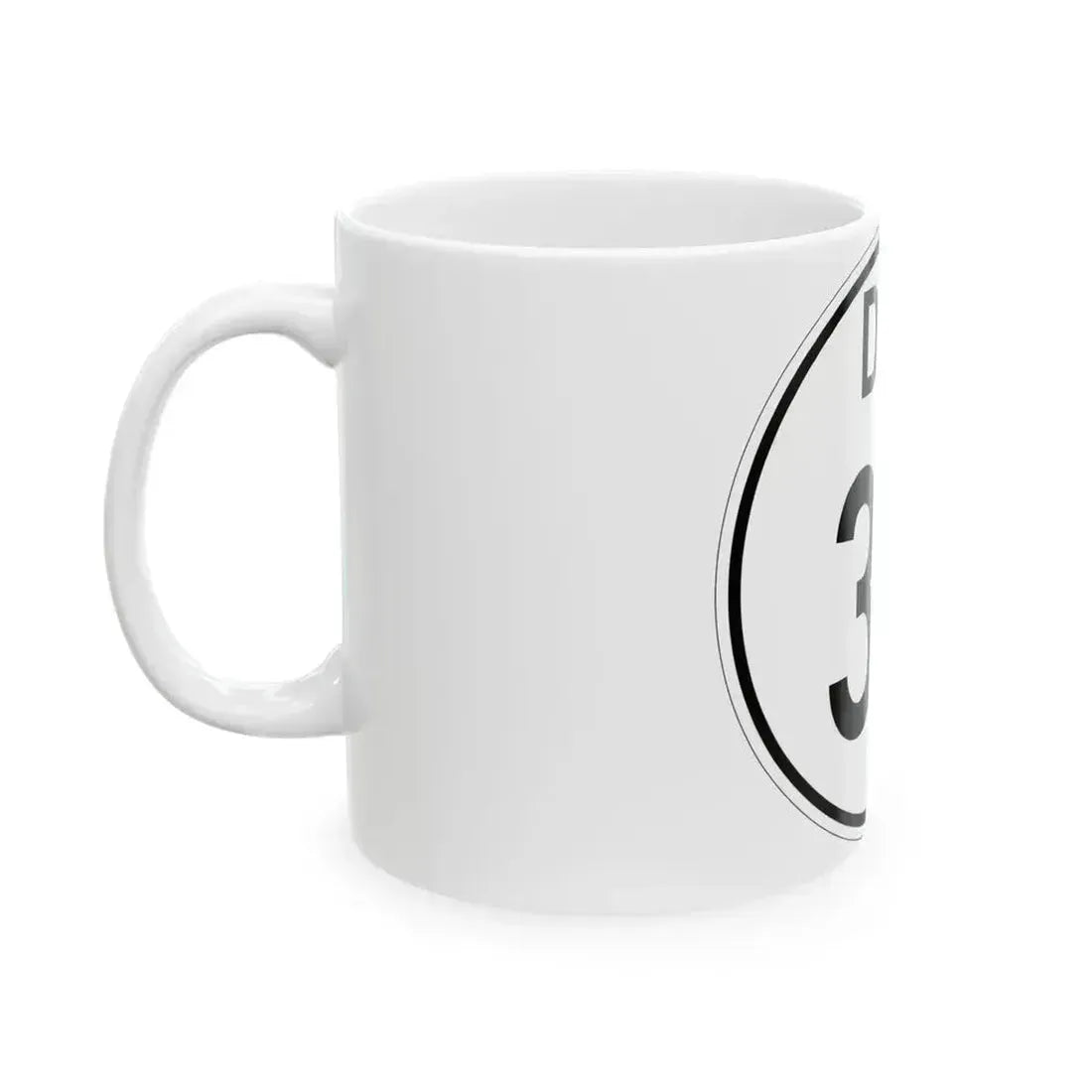 Delaware 30 1964 (Delaware) (Road Sign) White Coffee Mug - Go Mug Yourself