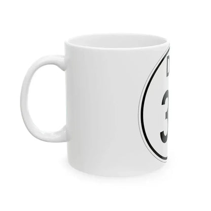 Delaware 30 1964 (Delaware) (Road Sign) White Coffee Mug - Go Mug Yourself