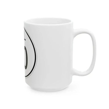 Delaware 30 1964 (Delaware) (Road Sign) White Coffee Mug - Go Mug Yourself