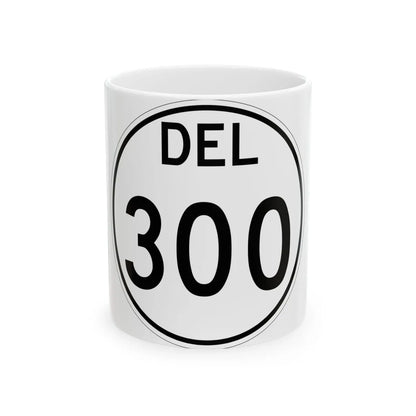 Delaware 300 1964 (Delaware) (Road Sign) White Coffee Mug 11oz - Go Mug Yourself