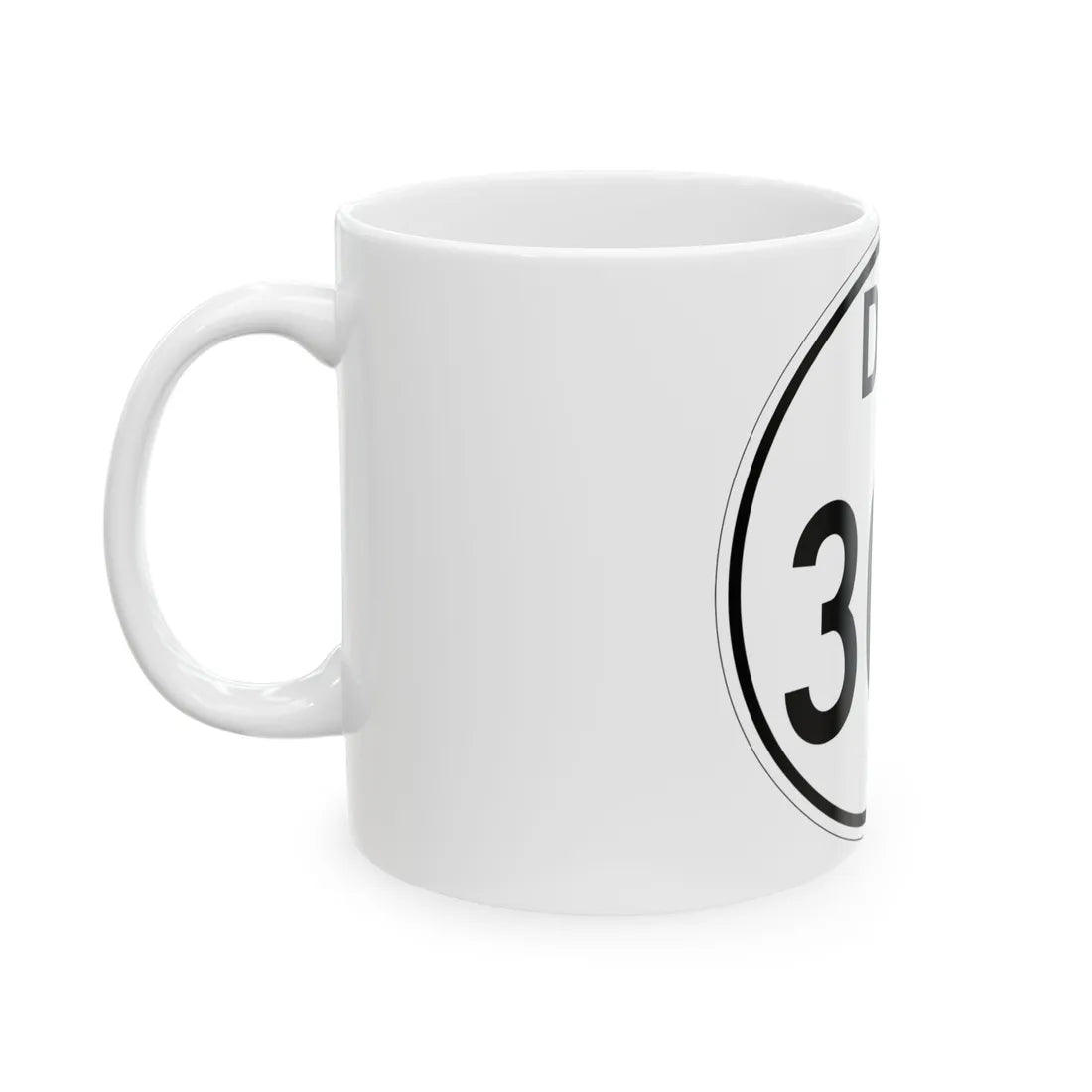 Delaware 300 1964 (Delaware) (Road Sign) White Coffee Mug - Go Mug Yourself