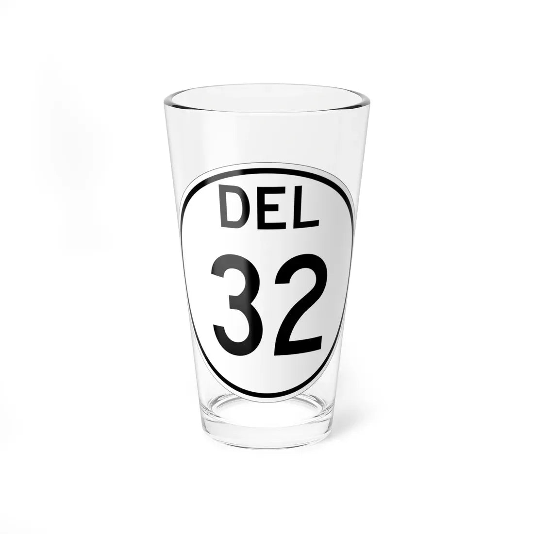 Delaware 32 1964 (Delaware) (Road Sign) Pint Glass 16oz 16oz - Go Mug Yourself