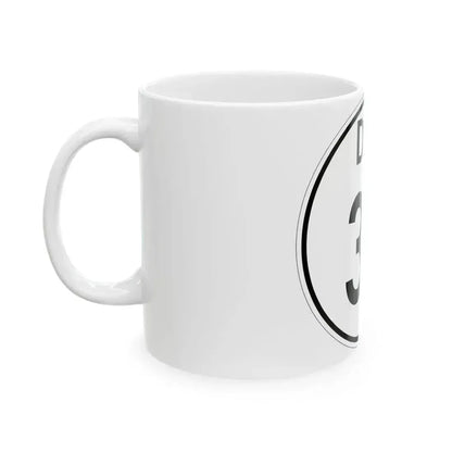 Delaware 32 1964 (Delaware) (Road Sign) White Coffee Mug - Go Mug Yourself