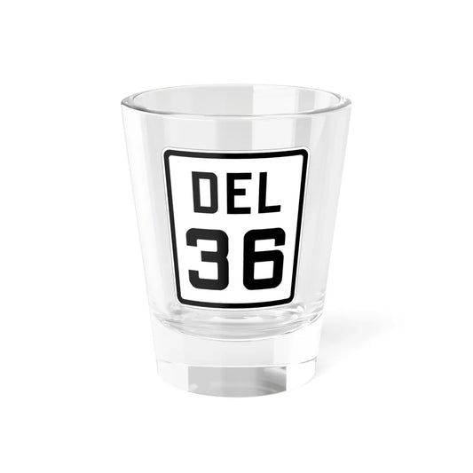Delaware 36 1926 (Delaware) (Road Sign) Shot Glass 1.5oz 1.5oz - Go Mug Yourself