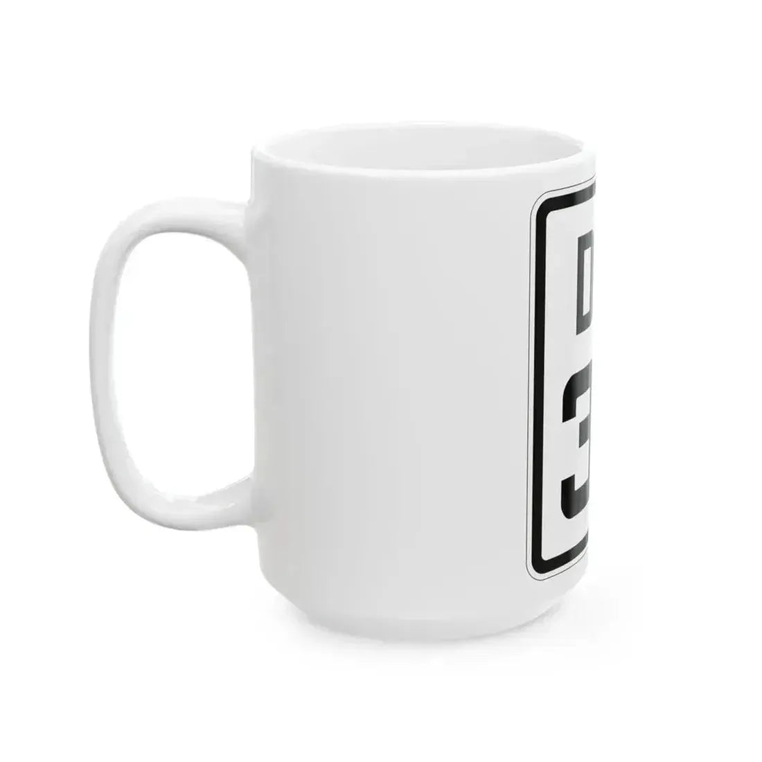 Delaware 36 1926 (Delaware) (Road Sign) White Coffee Mug - Go Mug Yourself