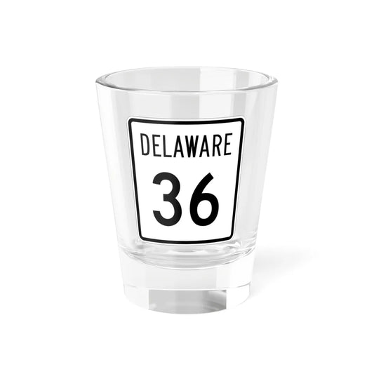 Delaware 36 1955 (Delaware) (Road Sign) Shot Glass 1.5oz 1.5oz - Go Mug Yourself