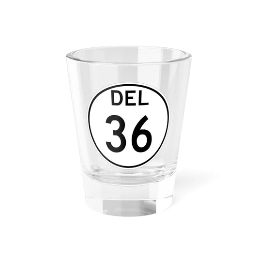 Delaware 36 1964 (Delaware) (Road Sign) Shot Glass 1.5oz 1.5oz - Go Mug Yourself