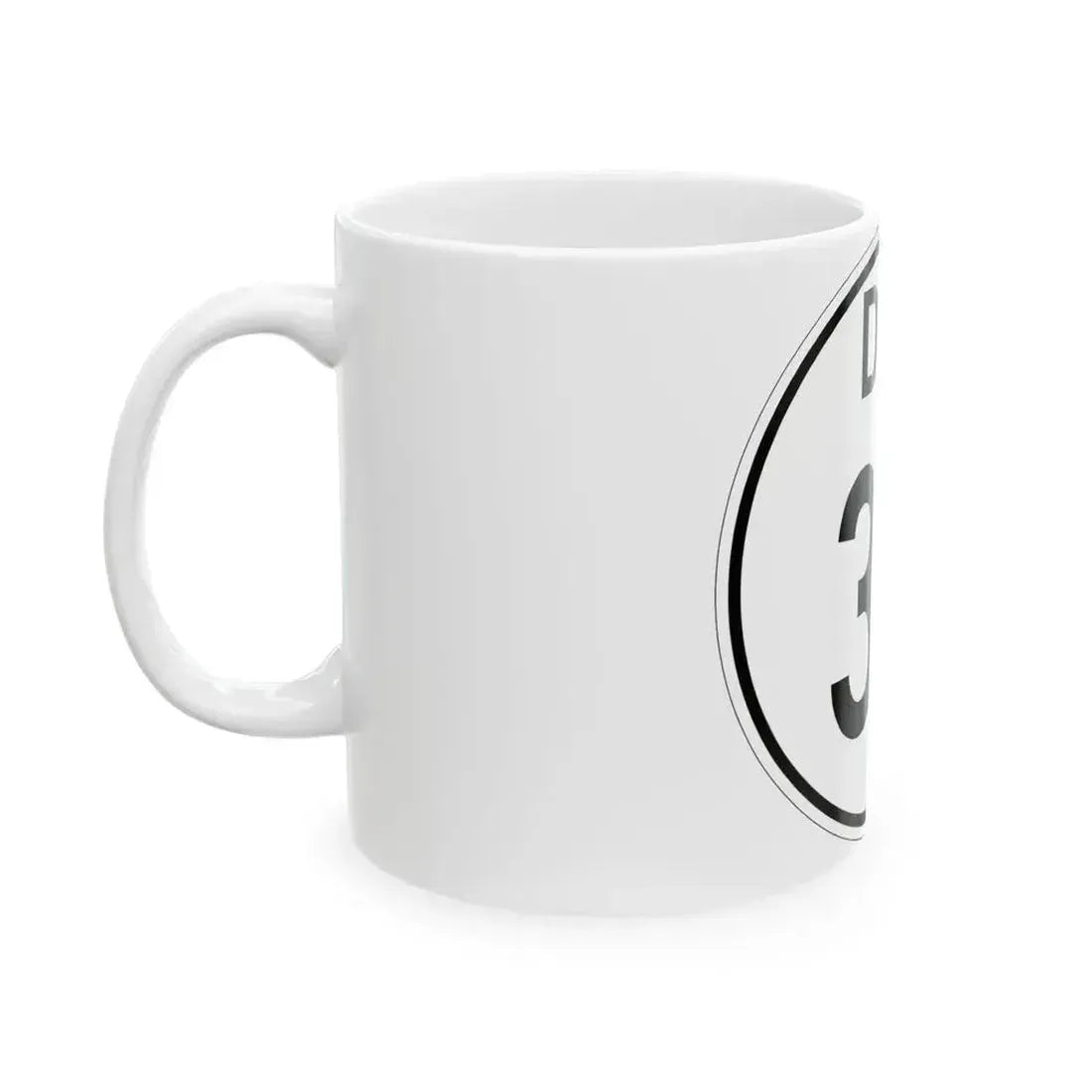 Delaware 36 1964 (Delaware) (Road Sign) White Coffee Mug - Go Mug Yourself