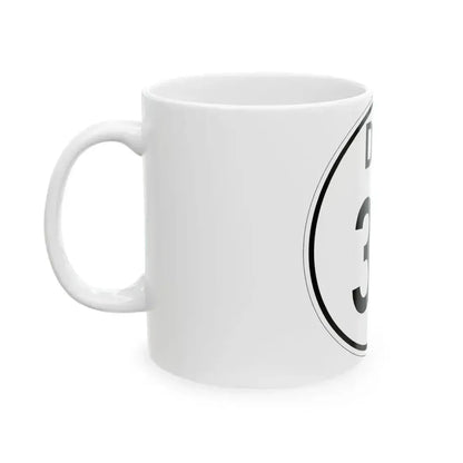 Delaware 36 1964 (Delaware) (Road Sign) White Coffee Mug - Go Mug Yourself