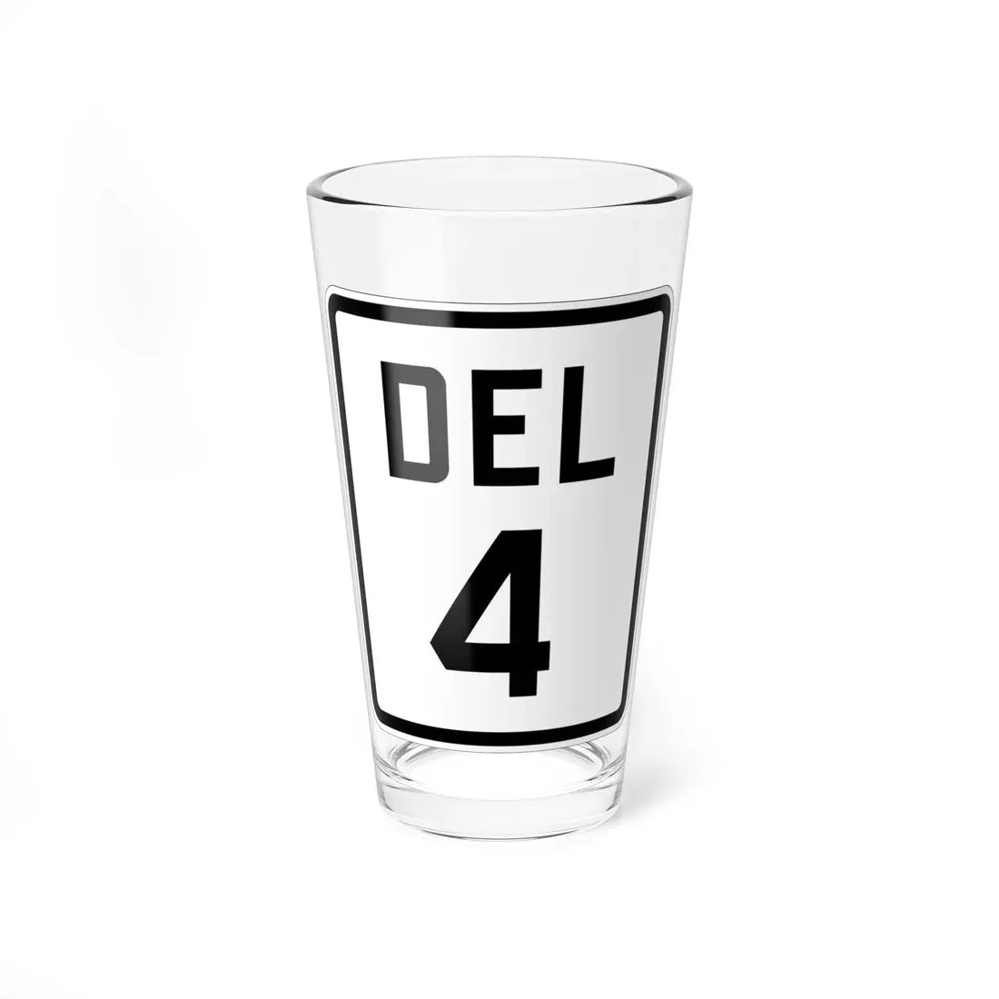 Delaware 4 1926 (Delaware) (Road Sign) Pint Glass 16oz 16oz - Go Mug Yourself