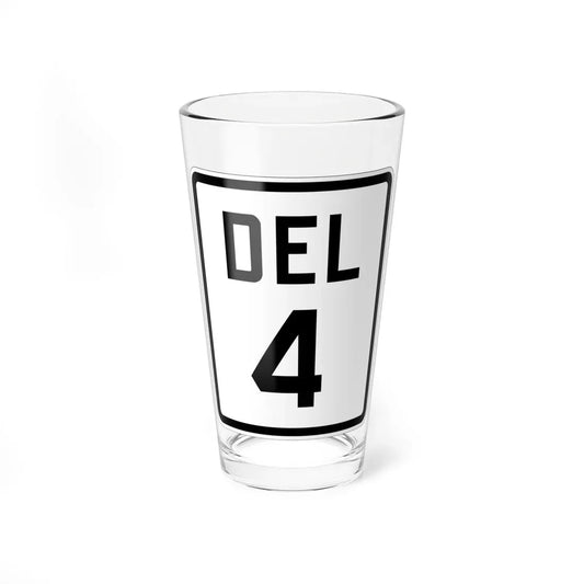 Delaware 4 1926 (Delaware) (Road Sign) Pint Glass 16oz 16oz - Go Mug Yourself