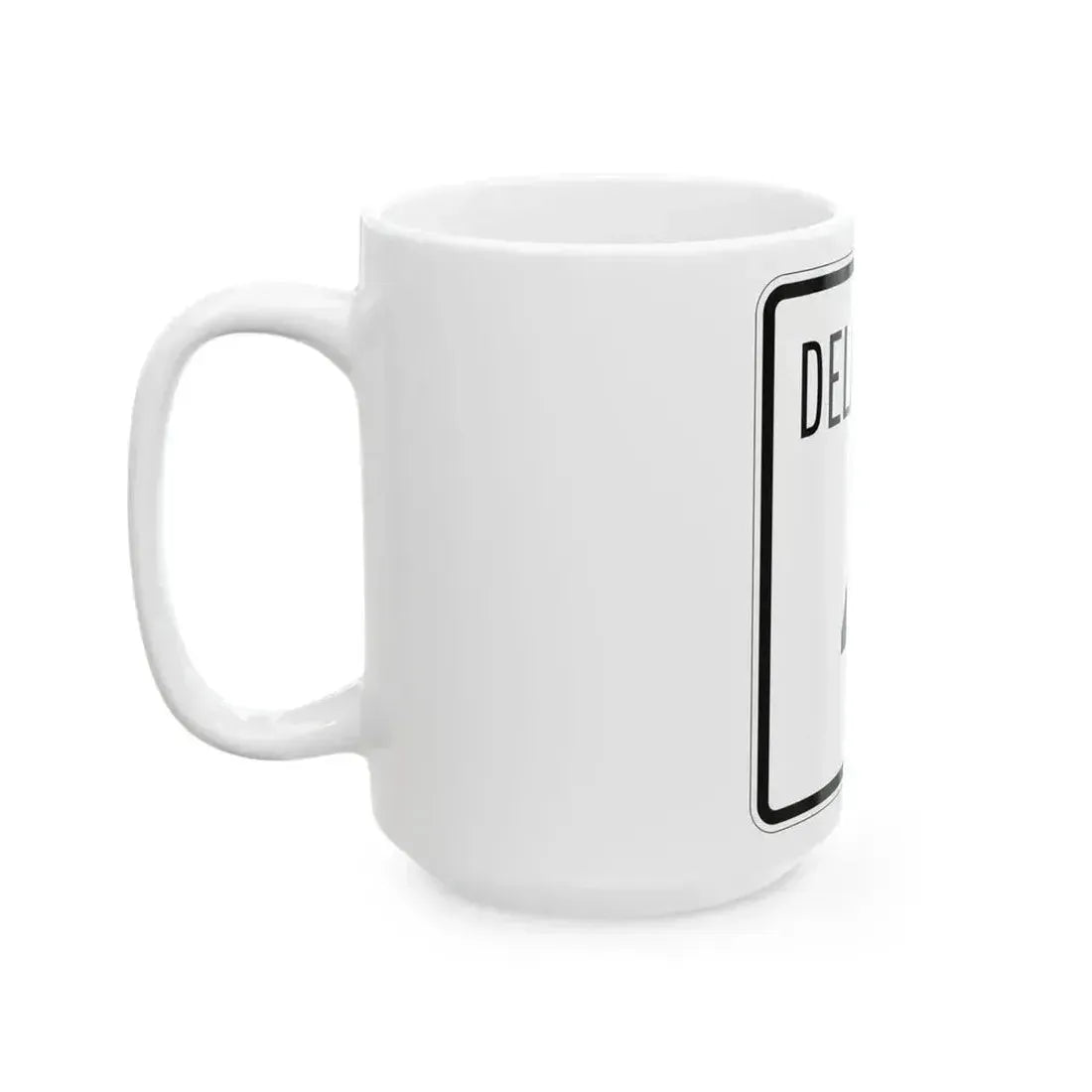 Delaware 4 1955 (Delaware) (Road Sign) White Coffee Mug - Go Mug Yourself