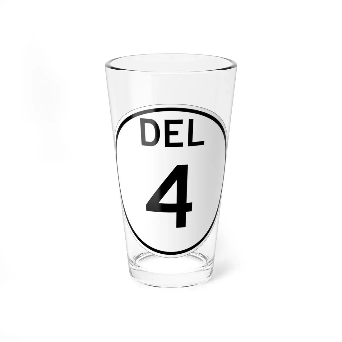 Delaware 4 1964 (Delaware) (Road Sign) Pint Glass 16oz 16oz - Go Mug Yourself