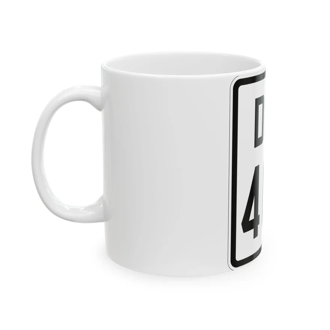 Delaware 404 1926 (Delaware) (Road Sign) White Coffee Mug - Go Mug Yourself